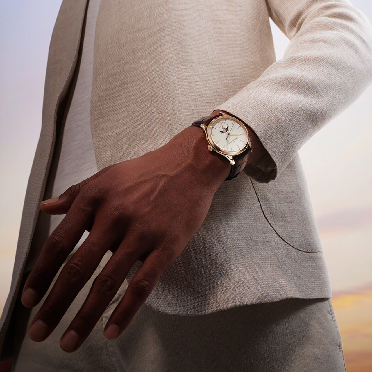Jlc moonphase sales rose gold